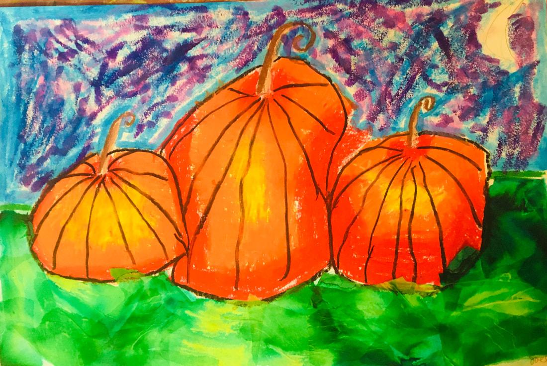 3rd Grade Pumpkins - Art of the Jets